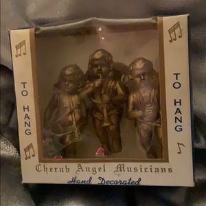 Vintage Cherub Angel Musicians Ornamnets